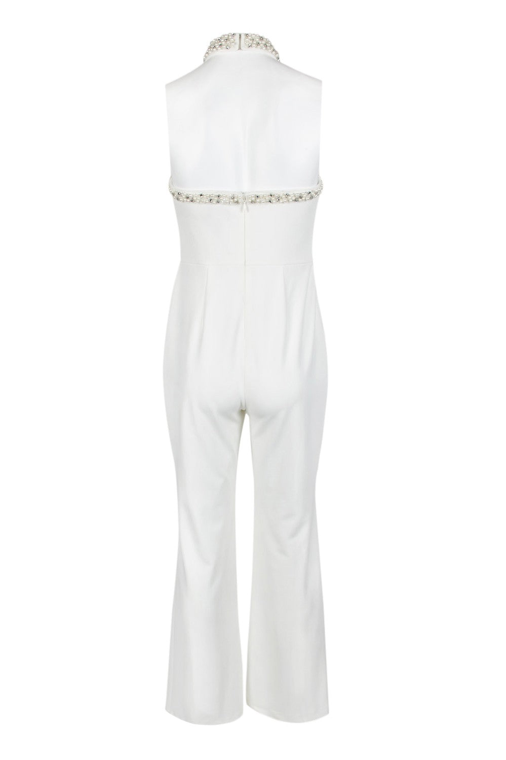 Adrianna Papell Embellished Stretch Crepe Jumpsuit