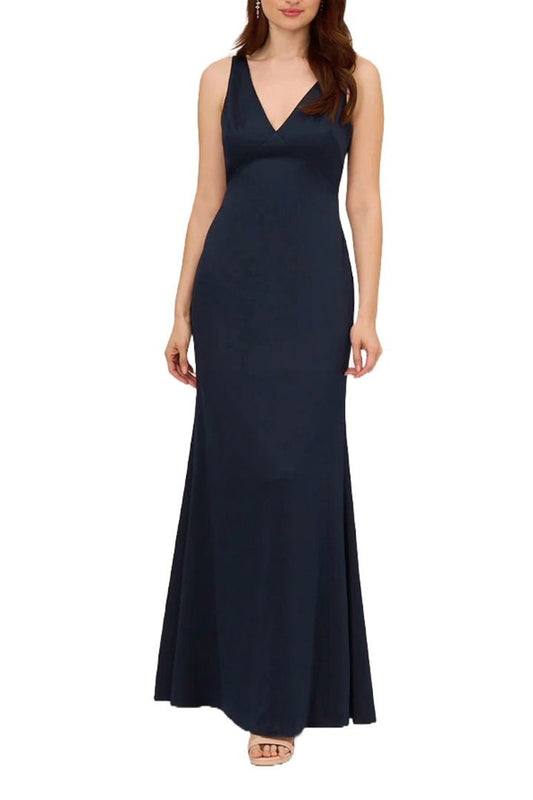 Adrianna Papell Satin Crepe Gown