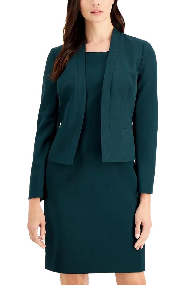 Le Suit Jacket With Matching Crepe Dress