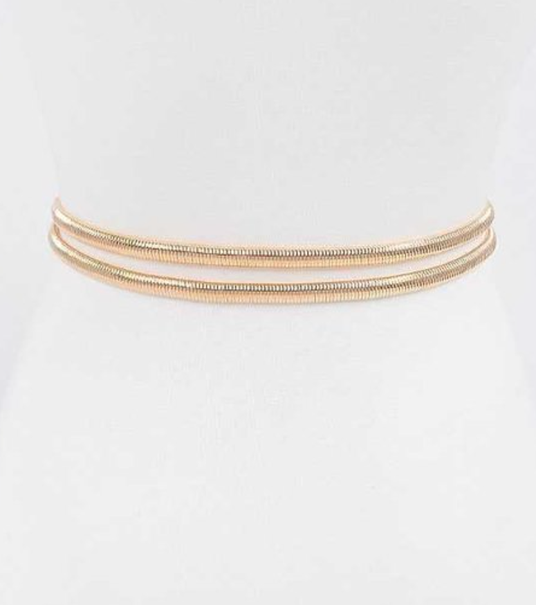 Double Ring Elastic Metal Belt