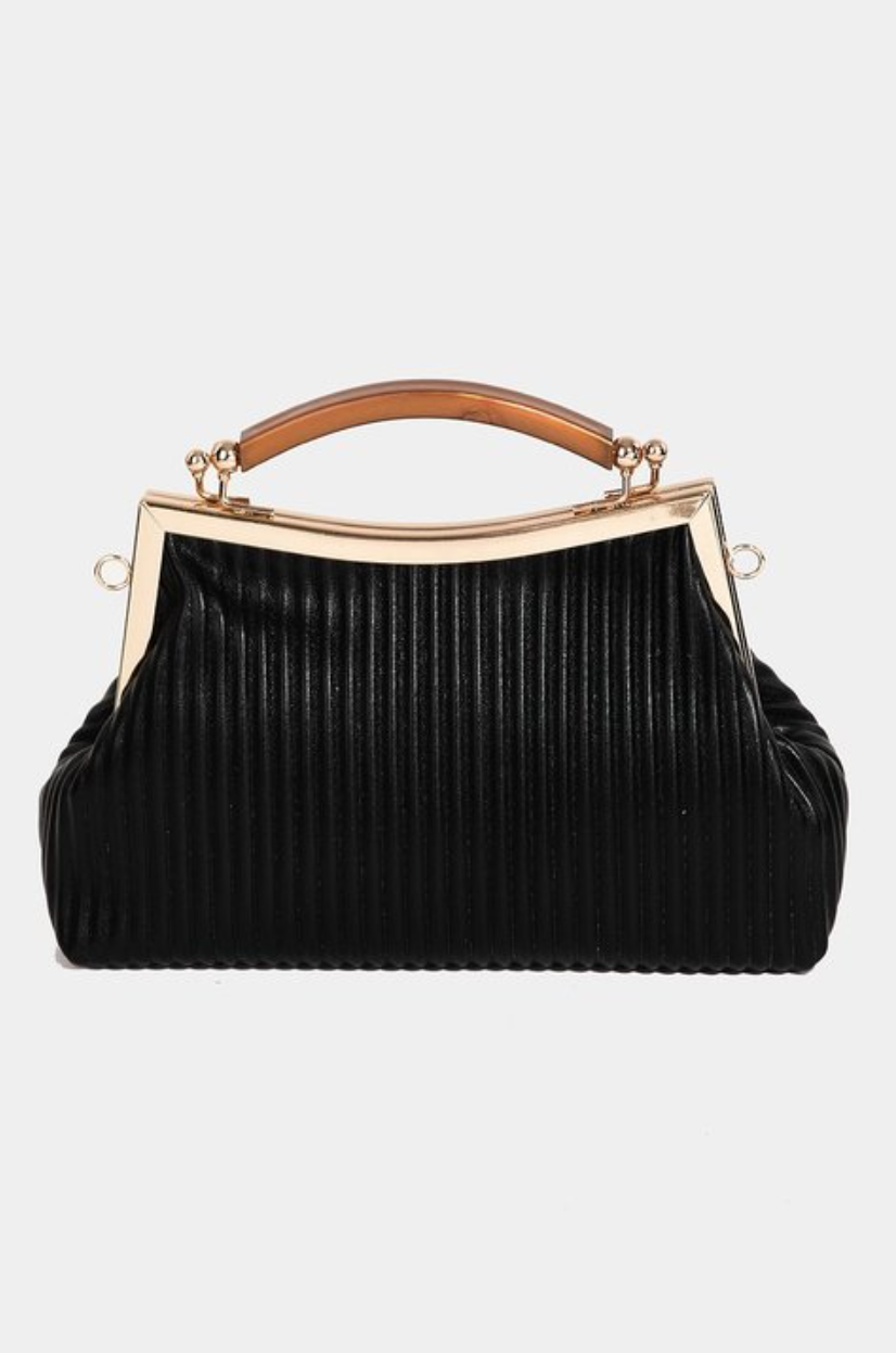 Ribbed Texture Fashion Handbag