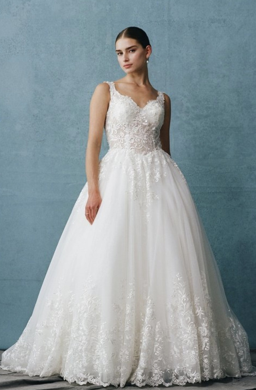 Tulle Embroidery Lace Beading Sequins Wedding Dress