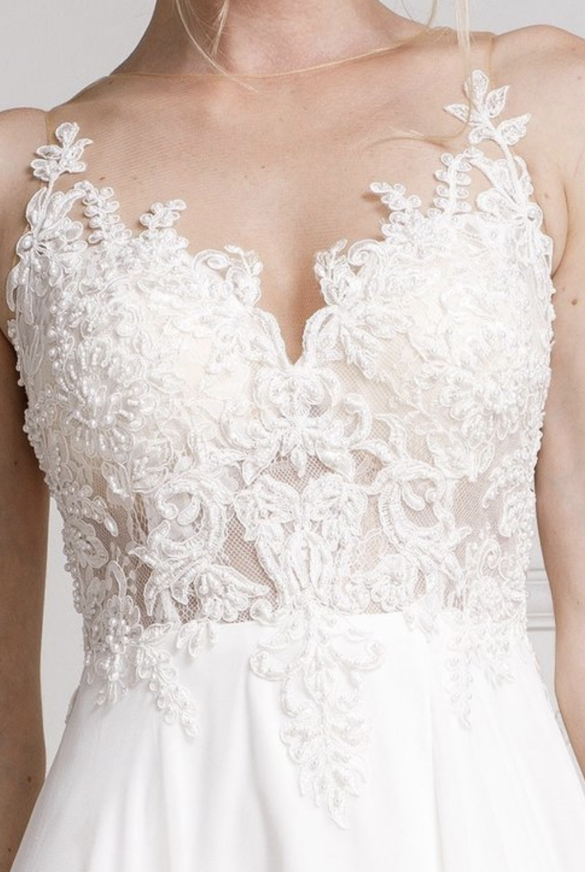 A- Line Chiffon Bridal Dresses