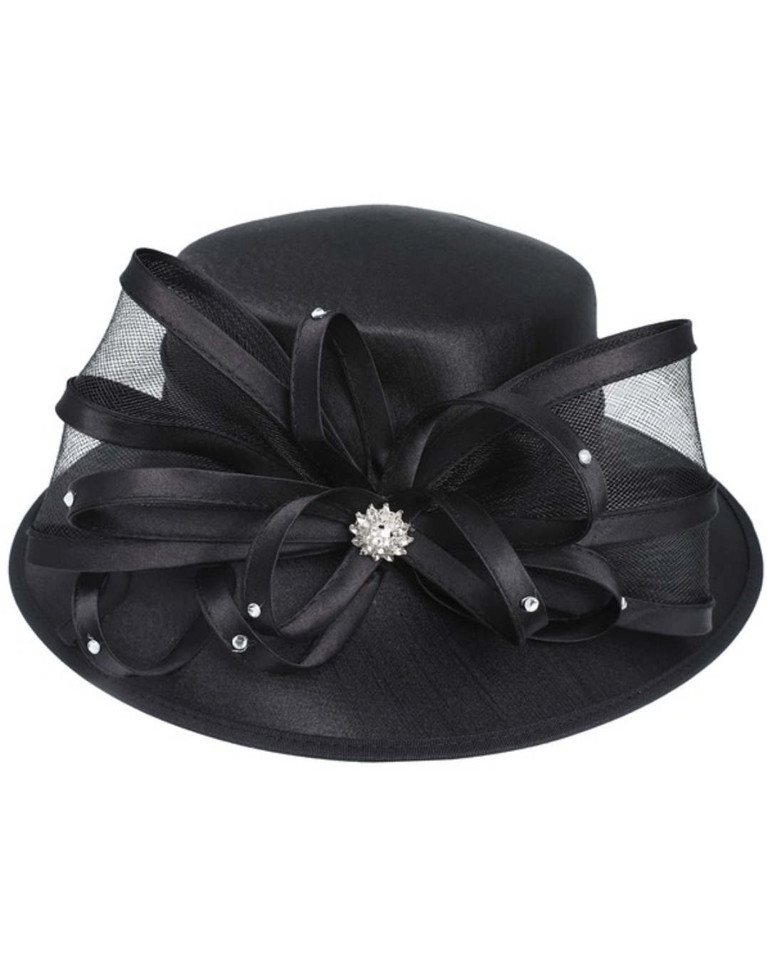 Trim Ribbon Organza Dressy Hats