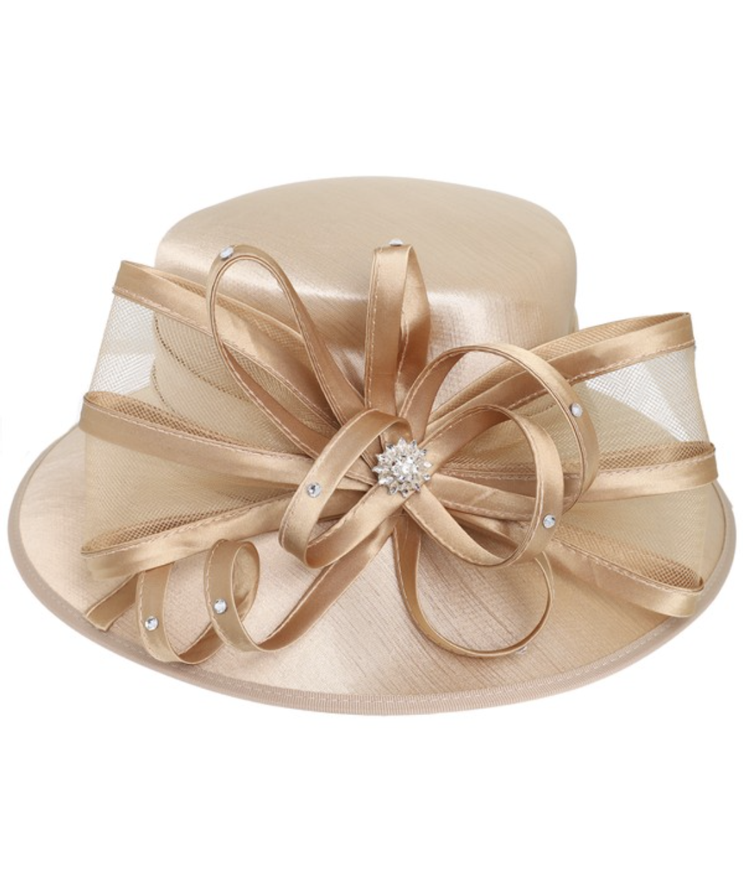 Trim Ribbon Organza Dressy Hats