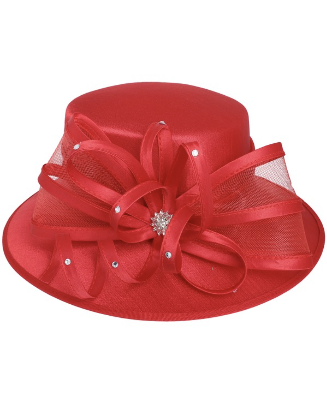 Trim Ribbon Organza Dressy Hats