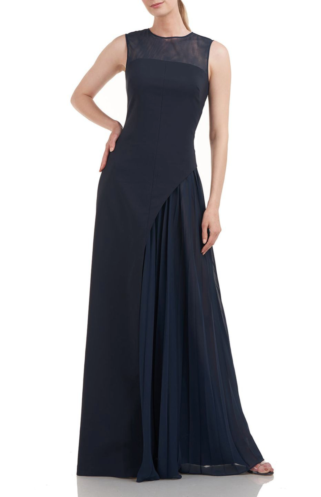 Kay Unger Stretch Crepe Gown