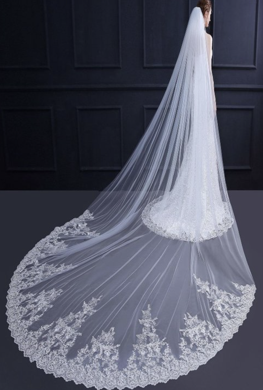Ginette Cathedral Wedding Veil
