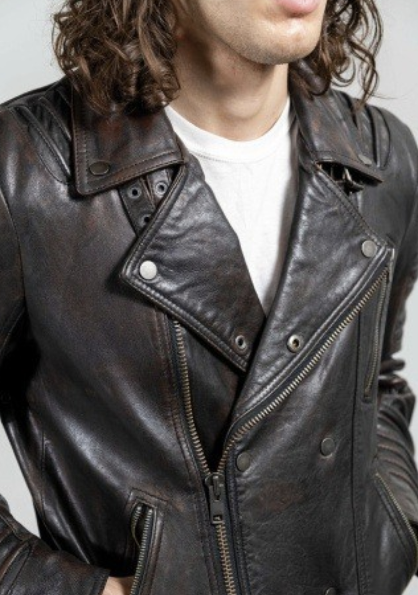 Jean Lambskin Leather Jacket