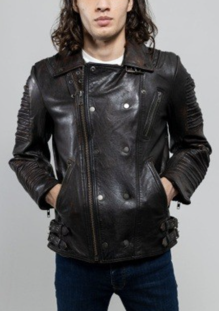 Jean Lambskin Leather Jacket