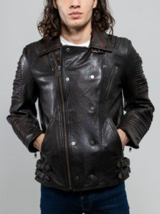 Jean Lambskin Leather Jacket
