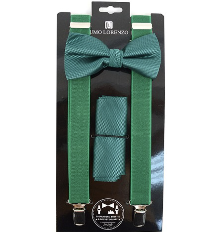 Men's Solid Color Clip-on Suspenders