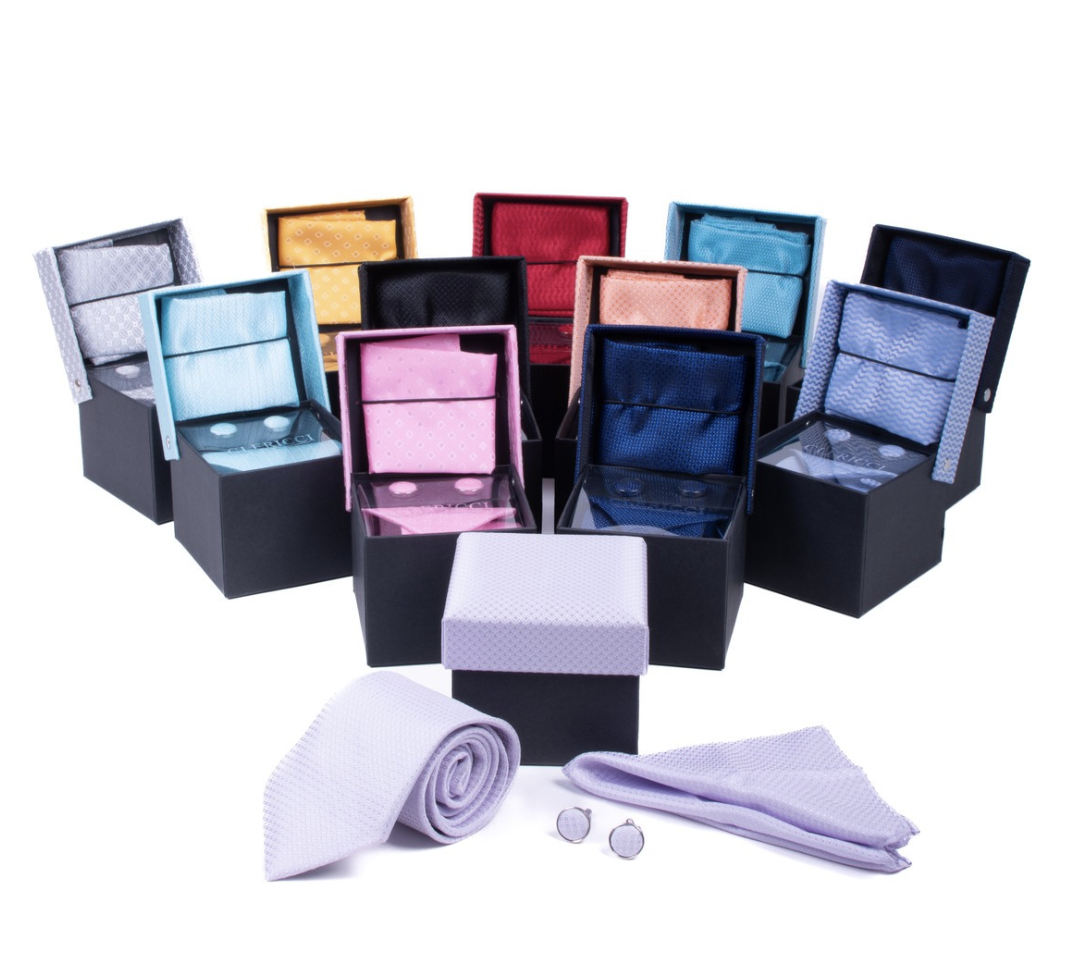 Boxed Tie, Hanky & Cufflink Set (3)