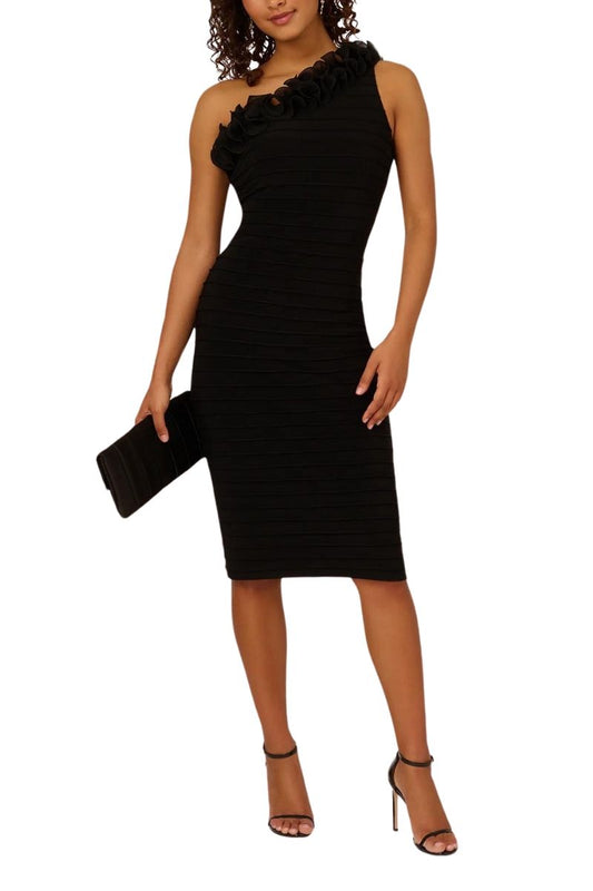 Adrianna Papell One Shoulder Trim Sheath Dress