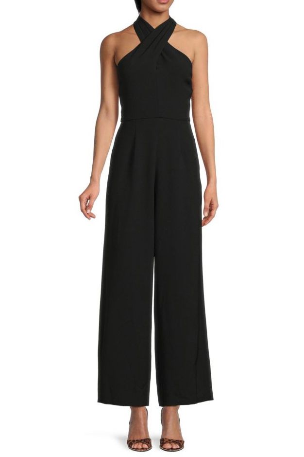 Julia Jordan Crepe Jumpsuit With Pockets