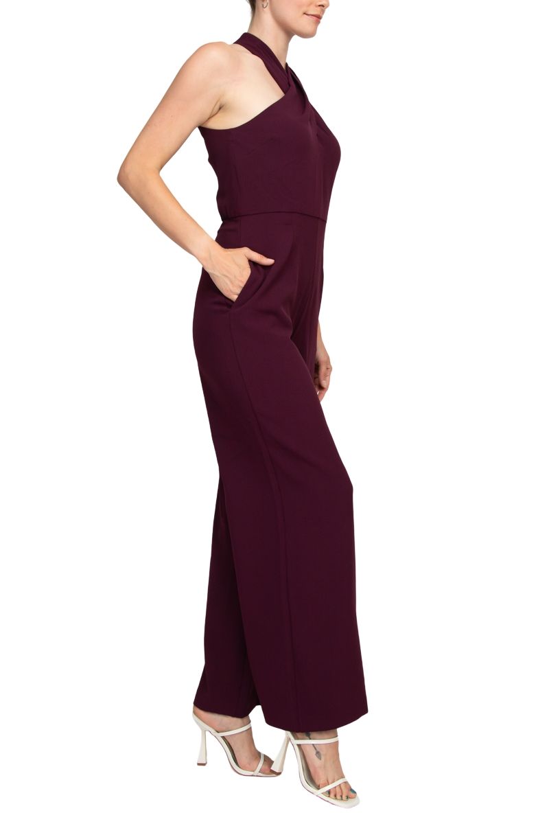 Julia Jordan Crepe Jumpsuit With Pockets