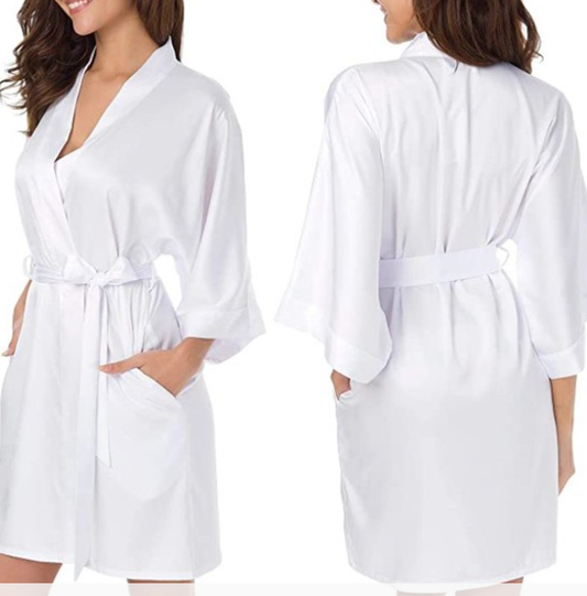 Silk Satin Kimono Robes